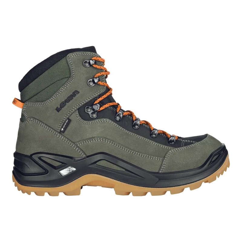 082 LOWA Botas Montaña Hombre - Renegade GTX Mid - forest/orange