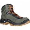 082 LOWA Botas Montaña Hombre - Renegade GTX Mid - forest/orange