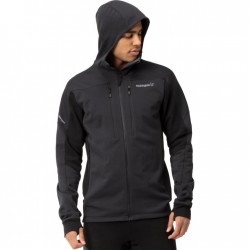 085 Norrona Chaqueta Hombre - trollveggen Powerstretch Pro Zip Hood - Caviar