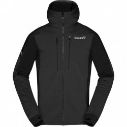 085 Norrona Chaqueta Hombre - trollveggen Powerstretch Pro Zip Hood - Caviar