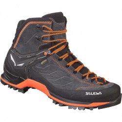 089 Salewa Botas Trekking Hombre - Mountain Trainer Mid GTX - asphalt/fluo orange 0985