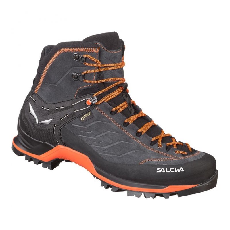 089 Salewa Botas Trekking Hombre - Mountain Trainer Mid GTX - asphalt/fluo orange 0985