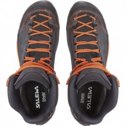 089 Salewa Botas Trekking Hombre - Mountain Trainer Mid GTX - asphalt/fluo orange 0985