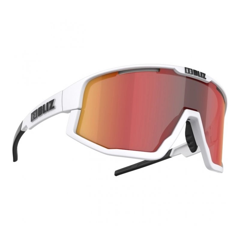 091 Bliz Gafas - Fusion - Matt White / Smoke w Red Multi