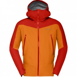 094 Norrona Chaqueta Hombre - falketind Gore-Tex - Arednalin/Orange Popsicle