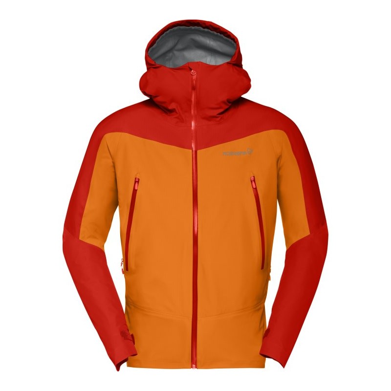 094 Norrona Chaqueta Hombre - falketind Gore-Tex - Arednalin/Orange Popsicle