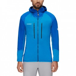 104 Mammut Chaqueta con Capucha Hombre - Eiswand Advanced Midlayer - tarn-azurit