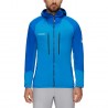 104 Mammut Chaqueta con Capucha Hombre - Eiswand Advanced Midlayer - tarn-azurit