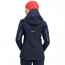 109 Mammut Chaqueta Softshell con Capucha Mujer - Eisfeld Hybrid - night