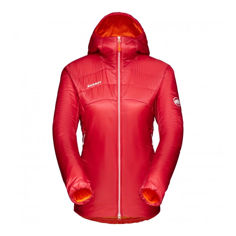 110 Mammut Chaqueta Térmica con Capucha Mujer - Eigerjoch Light - azalea