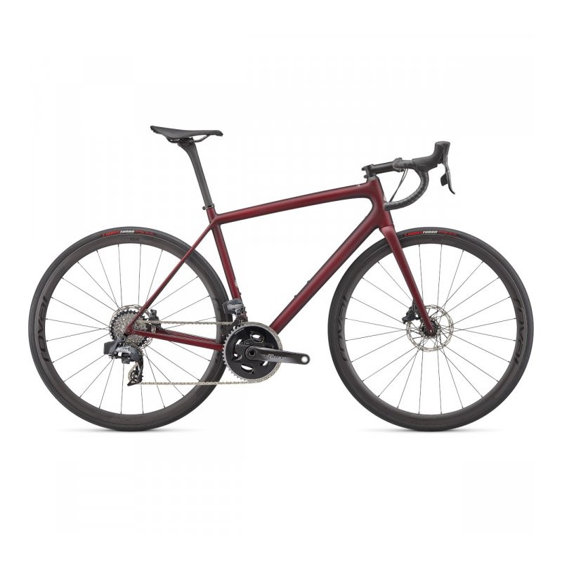 118 Specialized AETHOS PRO - Force eTap AXS - Bicicleta Carretera Carbono - maroon / black tint carbon