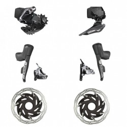 126 SRAM RED eTap AXS HRD 2x12 Upgrade-Set con Freno de disco hidráulico - Flat Mount - Centerlock