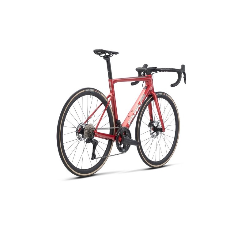 131 BMC TEAMMACHINE SLR ONE - Bicicleta de Carretera de Carbono - 2023 - prisma red / brushed alloy