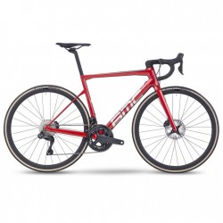 131 BMC TEAMMACHINE SLR ONE - Bicicleta de Carretera de Carbono - 2023 - prisma red / brushed alloy