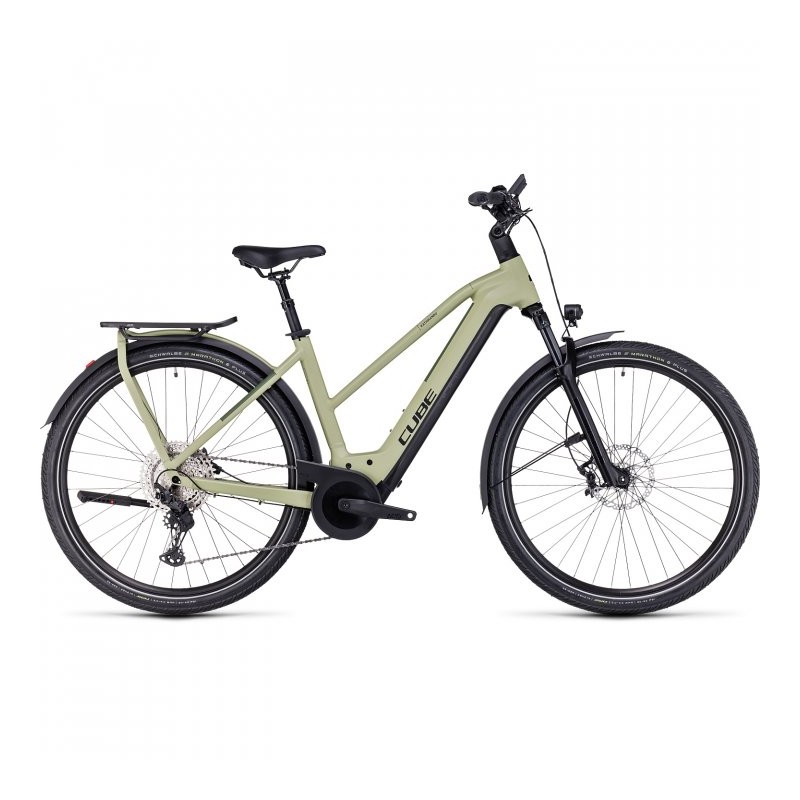 137 CUBE Bicicleta Eléctrica Trekking Mujer - KATHMANDU HYBRID SLX 750 - 2023 - green / olive