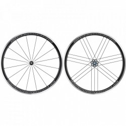 165 Campagnolo Juego de Ruedas - Scirocco C17 - 28" | Clincher - QR 100/130 - negro