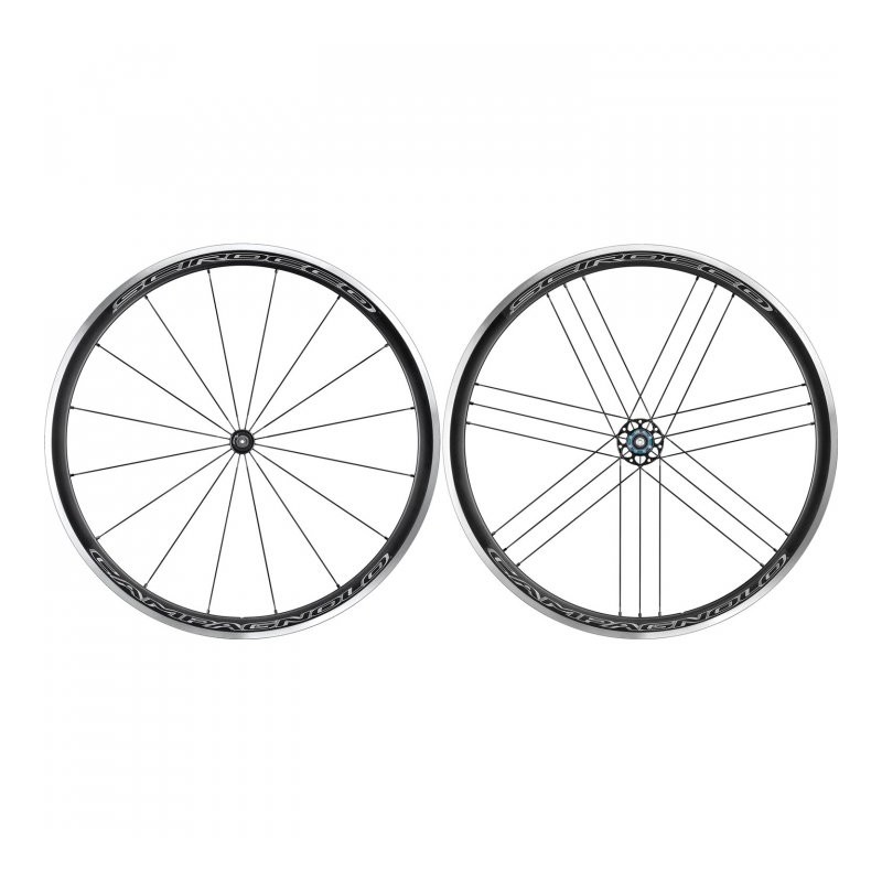 165 Campagnolo Juego de Ruedas - Scirocco C17 - 28" | Clincher - QR 100/130 - negro