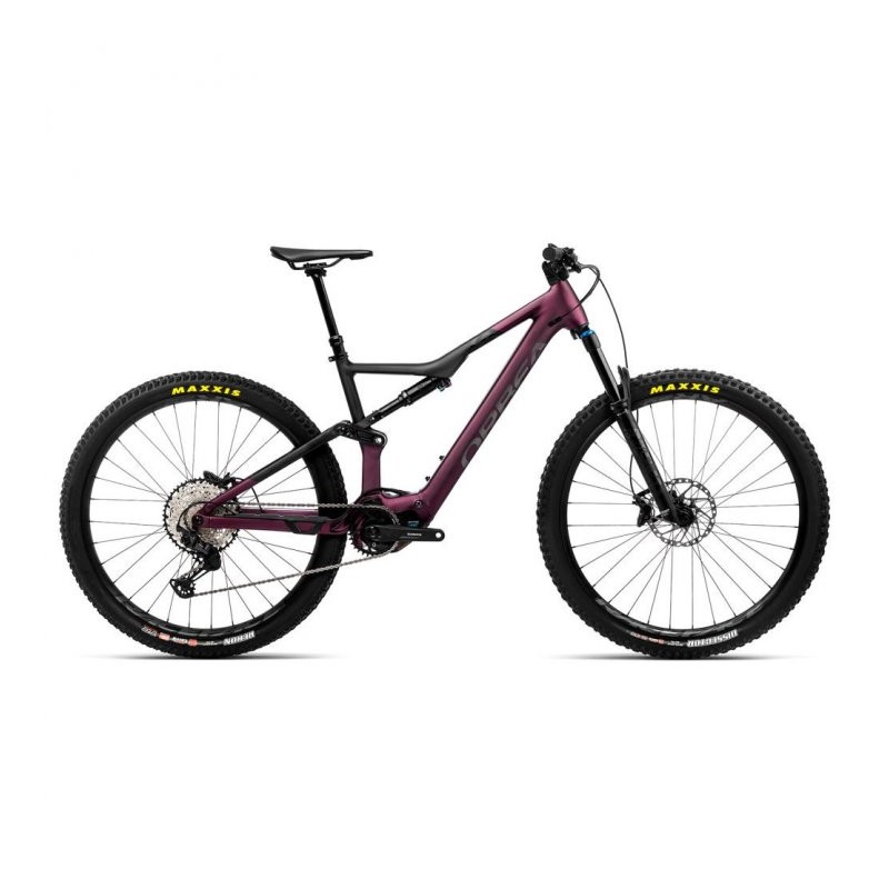 176 Orbea Bicicleta Eléctrica de Montaña - RISE H20 - 2023 - Metallic Mulberry - Black (matt)