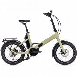 182 CUBE Bicicleta Plegable Eléctrica 20" - FOLD SPORT HYBRID 500 - 2023 - green / black