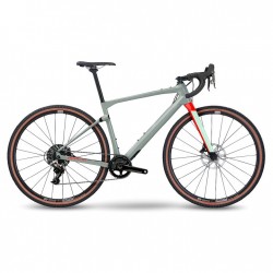 196 BMC URS ONE - Bicicleta de Gravel de Carbono - 2023 - speckle grey / neon red