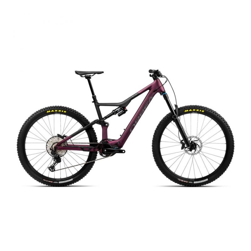 248 Orbea Bicicleta Eléctrica de Montaña - RISE H10 - 2023 - Metallic Mulberry - Black (matt)