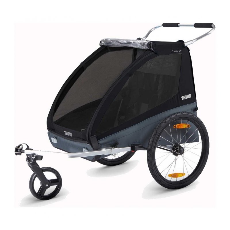 260 Thule Coaster XT Remolque Bicicleta para 1-2 Niños - Kit de conversión - negro