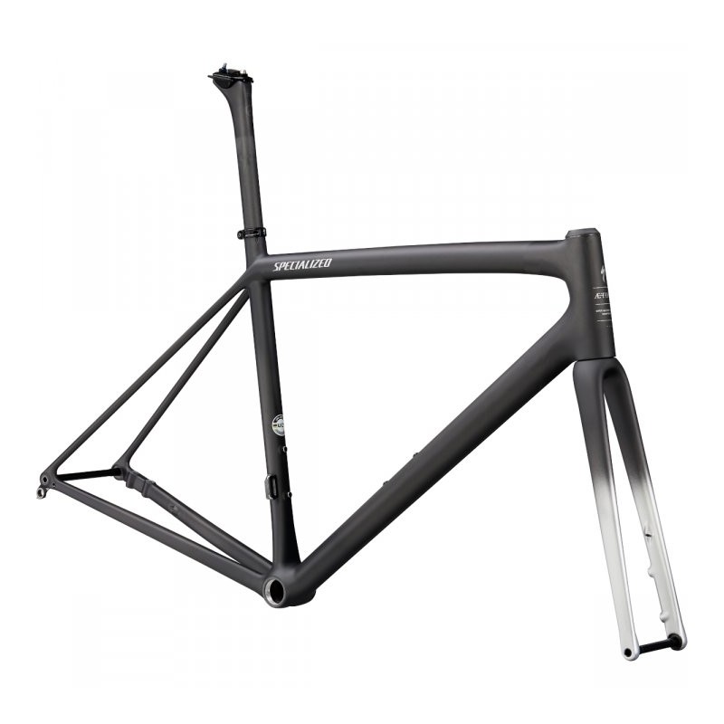 457 Specialized Set de cuadro carbono - AETHOS - Satin Carbon/Flake Silver