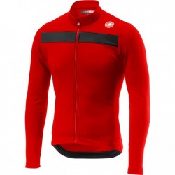 466 Castelli Maillot de Manga Larga Hombre - Puro 3 - rojo 023