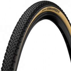 542 Continental Cubierta Plegable - Terra Speed - Gravel | ProTection - 35-622 | negro/crema