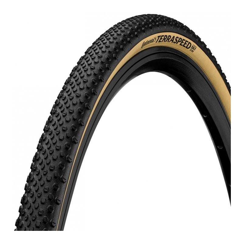 542 Continental Cubierta Plegable - Terra Speed - Gravel | ProTection - 35-622 | negro/crema