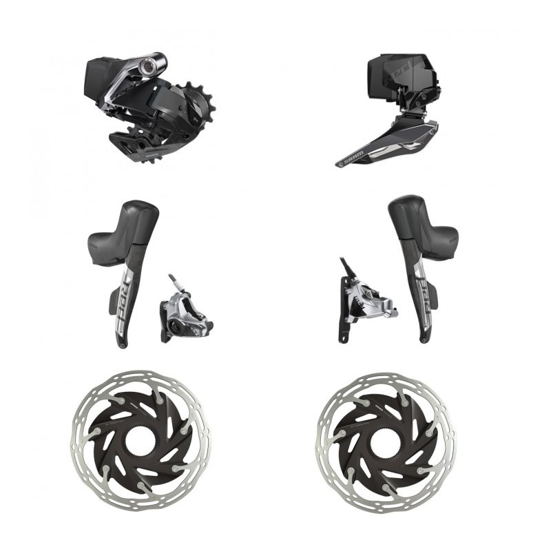 571 SRAM RED eTap AXS HRD 2x12 Upgrade-Set con Freno de disco hidráulico - Flat Mount - Centerlock