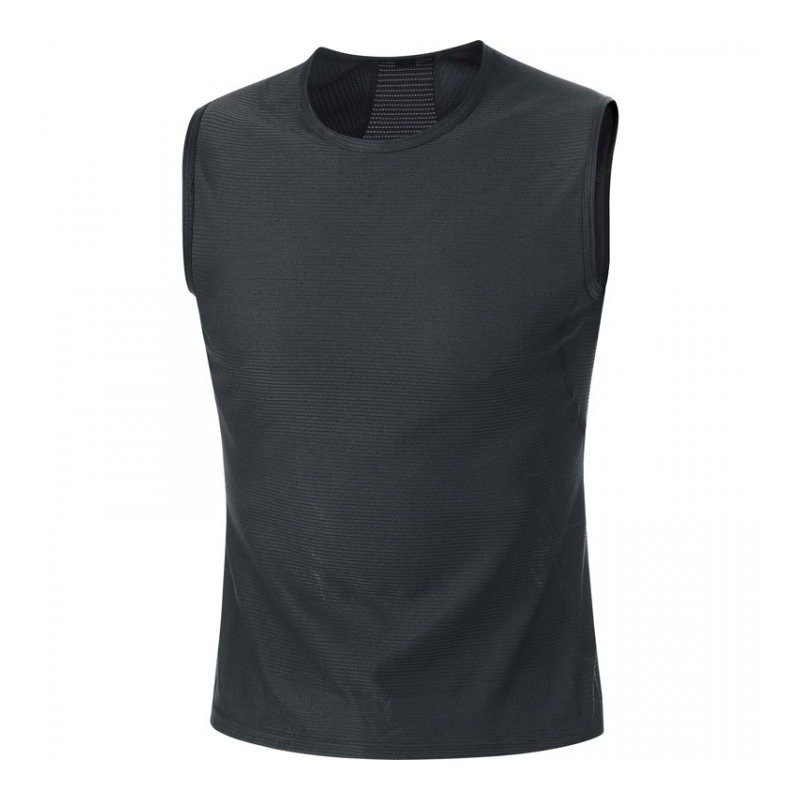 737 GOREWEAR Camiseta Interior sin Mangas Hombre - Base Layer - negro 9900