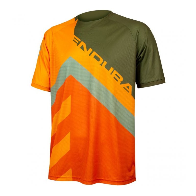 759 Endura Camiseta - SingleTrack Print LTD - olive green