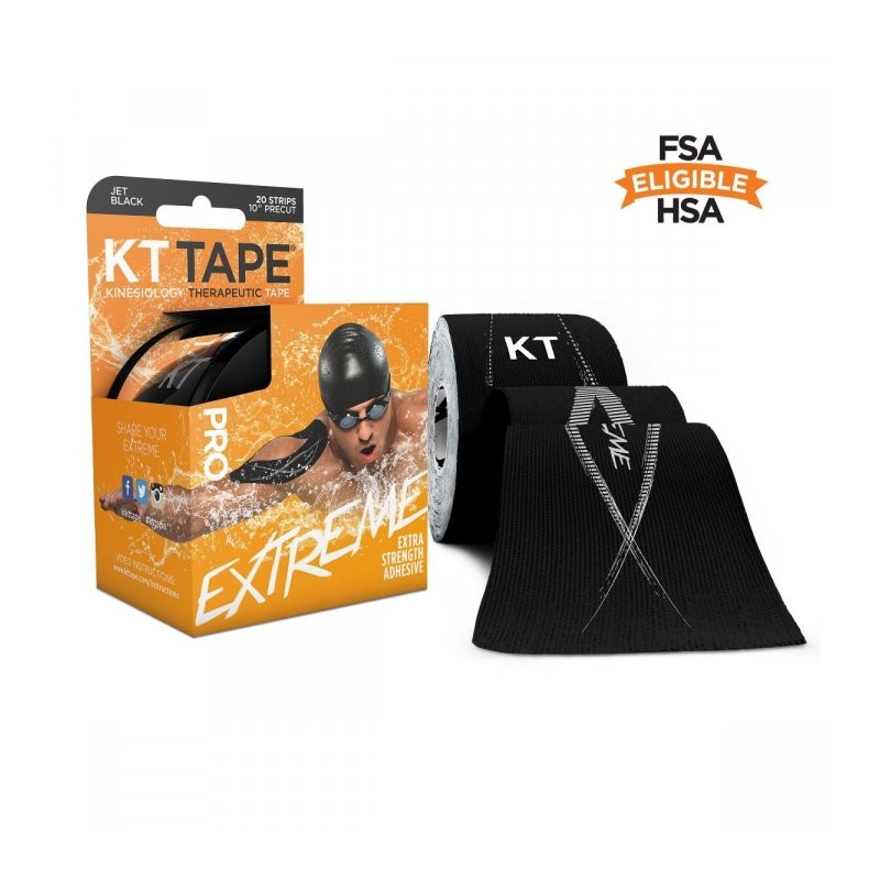 KT Tape PRO Extreme - 20 Piezas - Jet Black