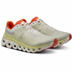 821 On Zapatillas Running Mujer - Cloudflow 4 - White & Hay