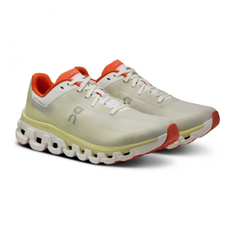 821 On Zapatillas Running Mujer - Cloudflow 4 - White & Hay