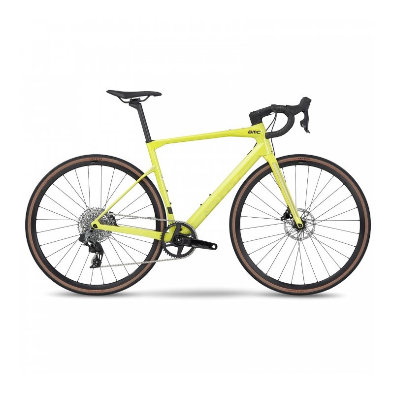 863 BMC ROADMACHINE X TWO - Bicicleta de Carretera de Carbono - 2023 - lime yellow / black