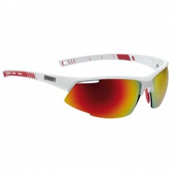 872 Uvex radical pro - blanco / mirror rojo + litemirror naranja + clear - Gafas