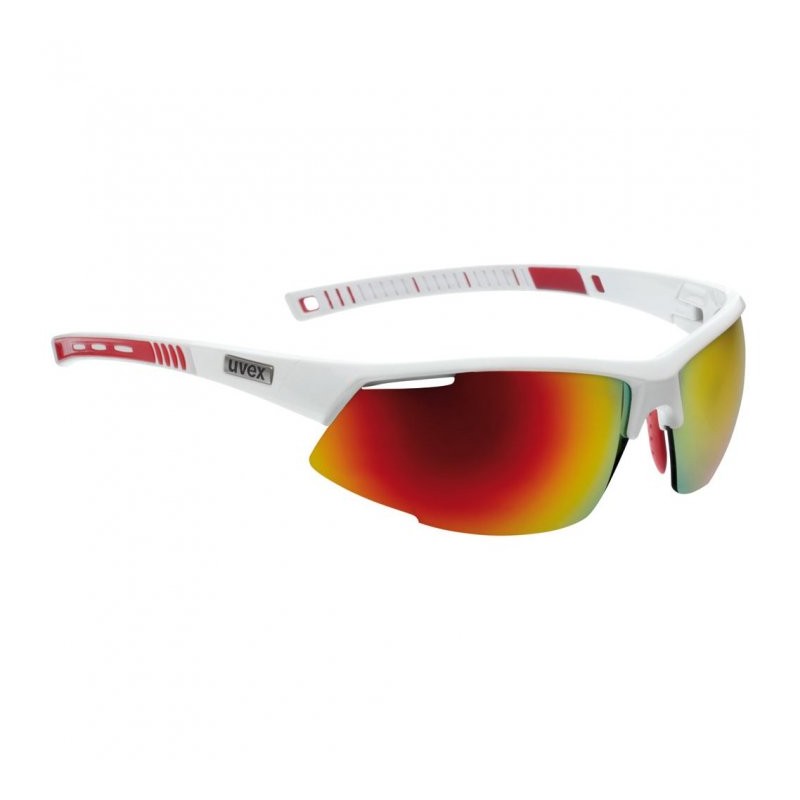 872 Uvex radical pro - blanco / mirror rojo + litemirror naranja + clear - Gafas