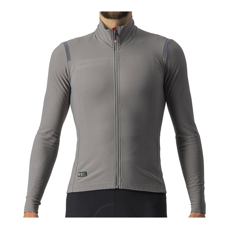 908 Castelli Maillot de Manga Larga Hombre - Tutto Nano RoS - nickel grey 064