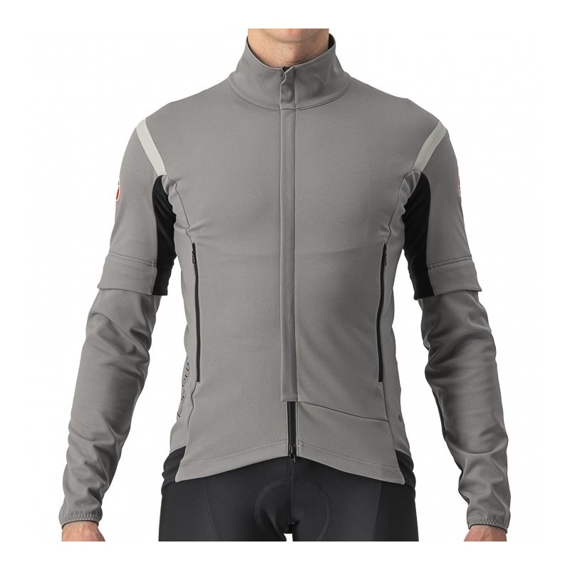 941 Castelli Chaqueta Hombre - Perfetto RoS 2 Convertible - nickel grey/travertine grey 064