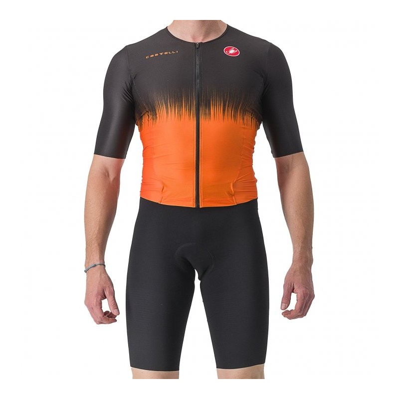 942 Castelli Mono Ciclismo Hombre - Sanremo Ultra Speed - black/brilliant orange 034