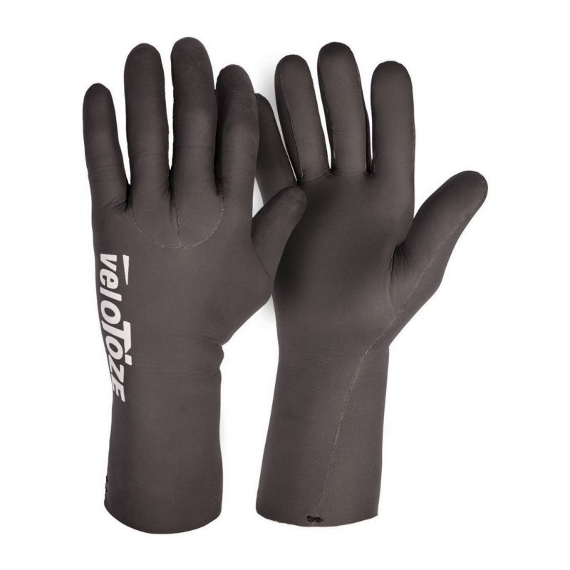 944 veloToze Guantes de Ciclismo Impermeables - Negro