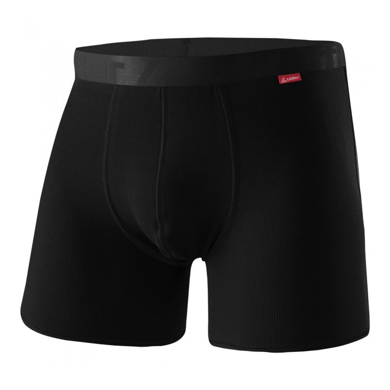 1001 Löffler Calzoncillos Hombre - Transtex® Light - negro 990