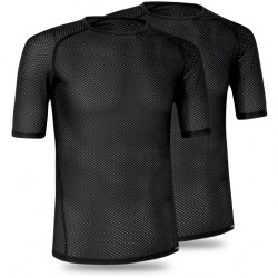 1029 GripGrab Camiseta Interior Manga Corta Ultralight Mesh Pack de 2 - negro