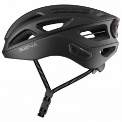 1057 SENA R1 EVO Smart Casco Bicicleta - sin Radio FM - Mate Negro