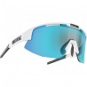 1072 Bliz Gafas - Matrix - Shiny White / Smoke with Blue Multi