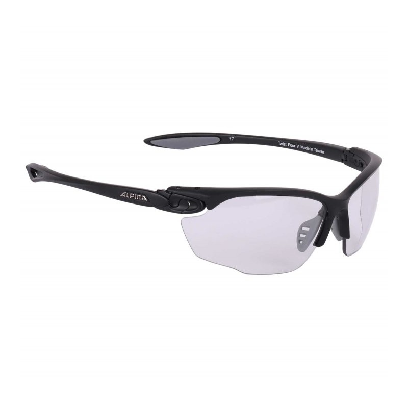 1089 Alpina Twist Four V Gafas - black grey / Varioflex+ black