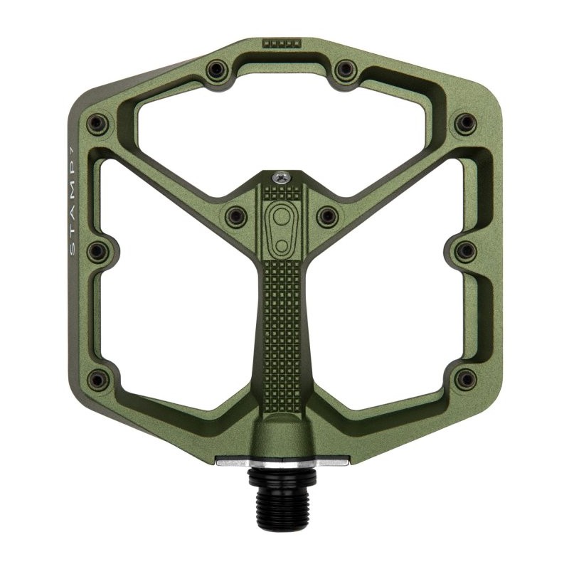 1117 Crankbrothers Pedales de Plataforma - Stamp 7 Large - Camo Limited Collection - camo green