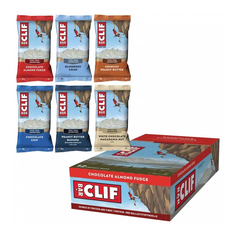 Clif Bar - The Original Energy Bar - Barrita de Proteínas y Carbohidratos - 12x68g